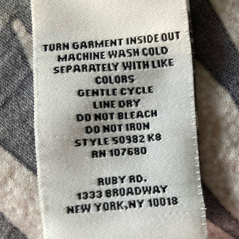 Ruby Rd. Black And Cream Leaf Print Mini Dress - image 8